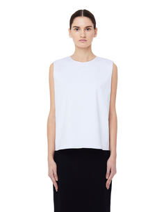 Белый топ из хлопка The Row