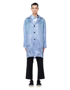 Серый плащ с футболкой внутри RAF Simons
