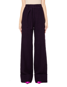 Фиолетовые брюки-клеш Ann Demeulemeester