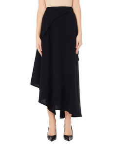 Черная юбка из шерсти Yohji Yamamoto