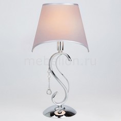 Настольная лампа декоративная Kelly 01053/1 хром/прозрачный хрусталь Strotskis Eurosvet
