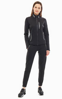 Спортивный костюм черного цвета из хлопка EA7