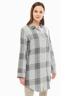 Серое домашнее платье на пуговицах Emporio Armani