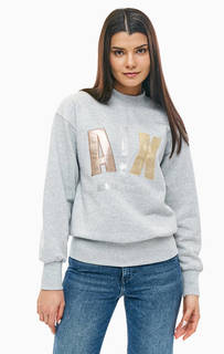 Свитшот с блестящими нашивками Armani Exchange