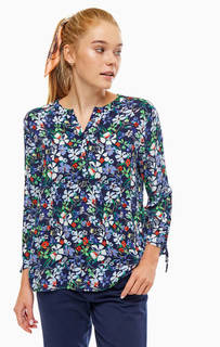 Разноцветная блуза с цветочным принтом Tom Tailor Denim