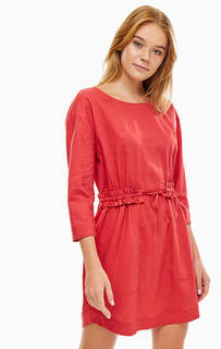 Красное короткое платье с карманами Pepe Jeans