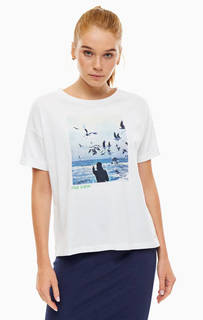 Хлопковая футболка с короткими рукавами Tom Tailor Denim