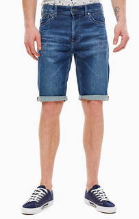 Джинсовые шорты с заломами Pepe Jeans
