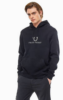 Толстовка из хлопка с логотипом бренда Fred Perry