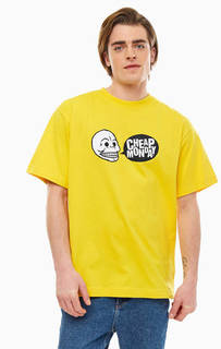 Хлопковая футболка с логотипом бренда Cheap Monday