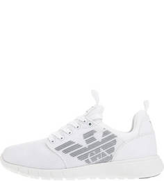 Летние текстильные кроссовки с принтом EA7