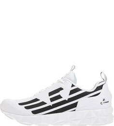 Летние текстильные кроссовки на шнуровке Emporio Armani