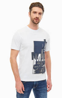 Хлопковая футболка с декоративной отделкой Armani Exchange