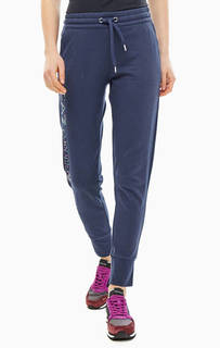 Хлопковые брюки джоггеры в спортивном стиле EA7
