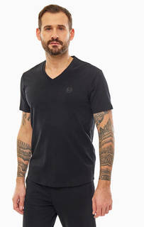 Хлопковая футболка с треугольным вырезом Armani Exchange