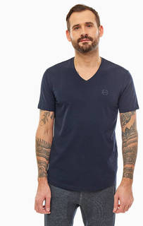 Хлопковая футболка с треугольным вырезом Armani Exchange