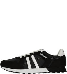 Летние черные кроссовки на шнуровке Webb Levis®