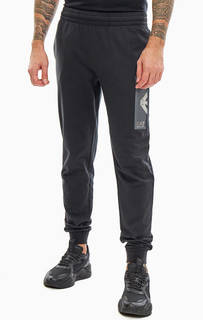 Хлопковые брюки джоггеры в спортивном стиле EA7