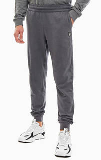 Хлопковые брюки джоггеры серого цвета EA7