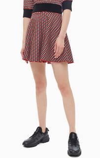 Короткая юбка с широким мягким поясом Pinko