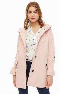 Плащ на пуговицах с капюшоном Tom Tailor