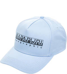 Синяя бейсболка с логотипом бренда Napapijri
