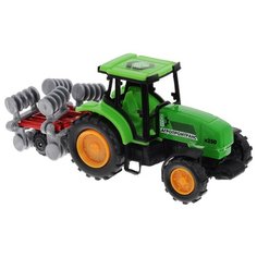 Трактор ТЕХНОПАРК с прицепом в