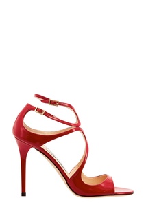 Красные лакированные босоножки Lang Pat Jimmy Choo