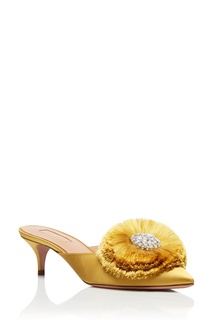 Желтые мюли Lotus Mule 45 Aquazzura