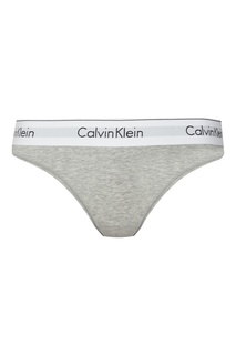 Серые трусы с контрастным поясом Calvin Klein