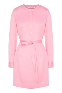 Розовое платье с поясом Calvin Klein