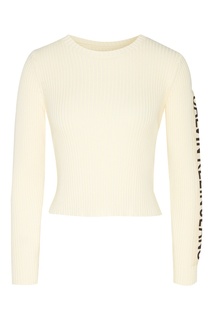 Белый джемпер с логотипом Calvin Klein