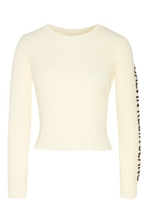 Белый джемпер с логотипом Calvin Klein