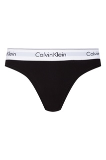 Черные трусы стринги Calvin Klein