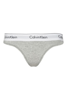 Серые трусы с логотипом Calvin Klein