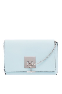 Голубая сумка с серебристым замком Calvin Klein