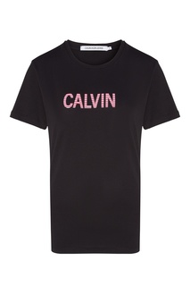 Черная футболка из хлопка Calvin Klein