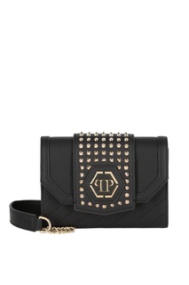 Черная сумка с шипами Philipp Plein