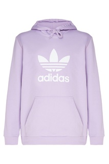 Сиреневое худи с логотипом Adidas