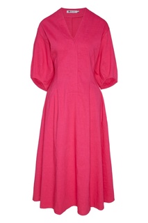 Платье миди цвета фуксия Белка