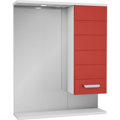 Зеркало-шкаф Меркана Таис 61 красный каннелюр (16288)