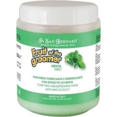 Маска Iv San Bernard Fruit of the Grommer Mint Tonifying & Refreshing Mask восстанавливающая с витамином B6 для любого вида шерсти животных 1 л