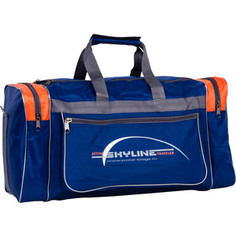 Cумка Polar 6007/6 черный/оранж (Серая стропа) сумка Спортивная Нейлон