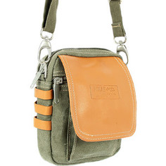 Рюкзак Polar М313 хаки верт.малая сумка молодежная брезент