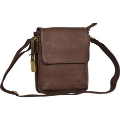 Cумка Polar 2001КЗ Coffee or brown сумка-планшет верт.средняя с клапаном