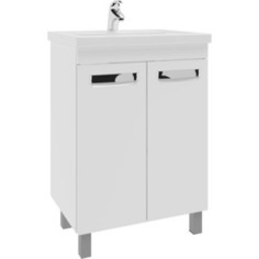 Тумба с раковиной VIGO Plaza 600 белая (4640027140646)