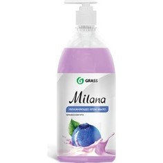 Жидкое крем-мыло GRASS Milana черника в йогурте, 1л