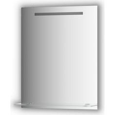 Зеркало с полочкой Evoform Ledline-S со светильником 4 W 60x75 см (BY 2154)