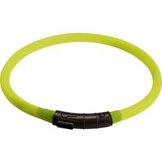 Шнурок Hunter LED Silicon Dog Tube Yukon 20-70см лайм светящийся на шею для собак