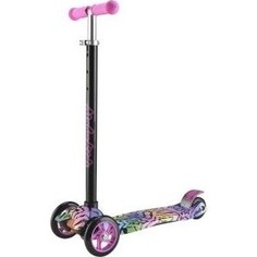 Самокат 2-х колесный Moby Kids Junior 30 с принтом 120 мм розовый 641129